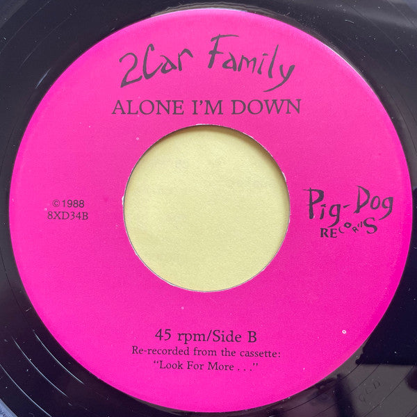 2Car Family : August Sunset b/w Alone I'm Down (7", Single)