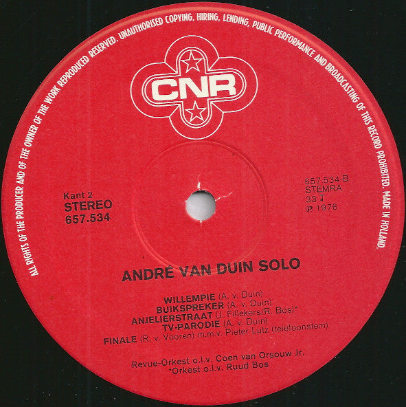 Joop van den Ende Presenteert: André van Duin : Solo (LP, Album)