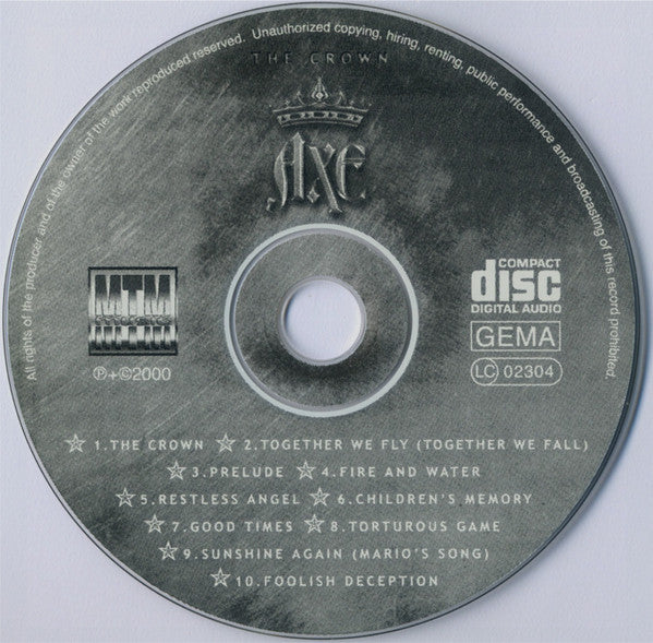 Axe : The Crown (CD, Album)