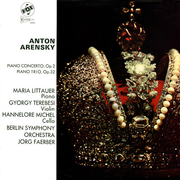 Anton Stepanovich Arensky : Piano Concerto, Op.2 / Piano Trio, Op.32 (LP)