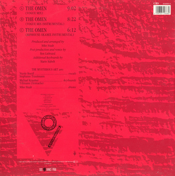 Mysterious Art : The Omen (Vogue Mix) (12", Maxi)
