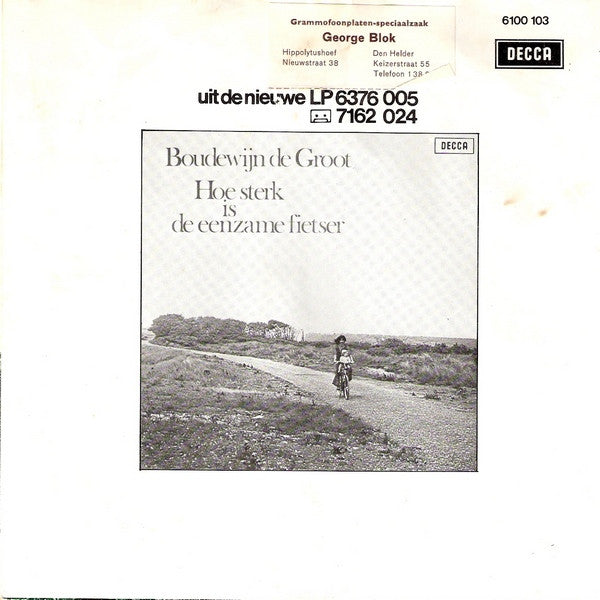 Boudewijn de Groot : Jimmy / Onderweg (7", Single, Pap)