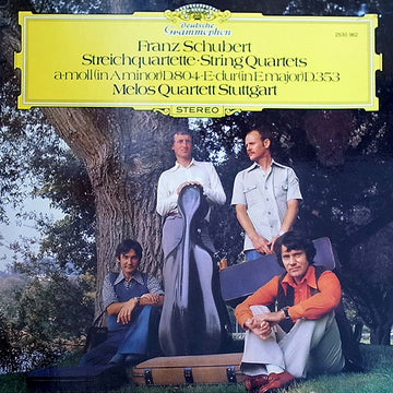 Franz Schubert - Melos Quartett : Streichquartette A-Moll D. 804 Und E-Dur D. 353 (LP, Album)