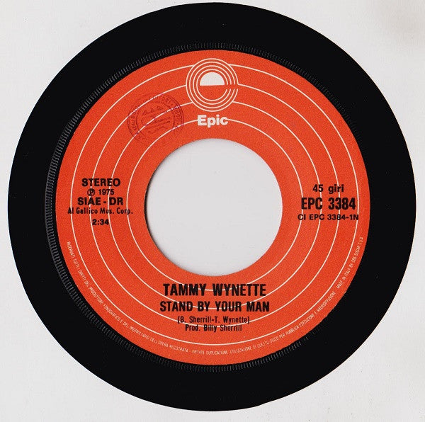 Tammy Wynette : Stand By Your Man (7")