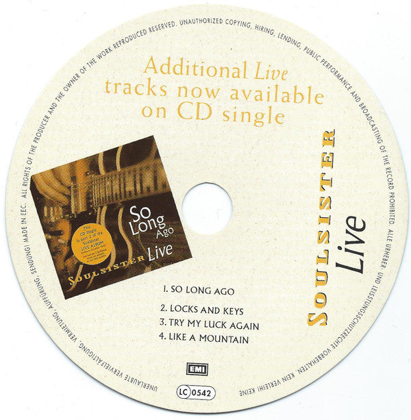 Soulsister : Live Savings (CD, Album)