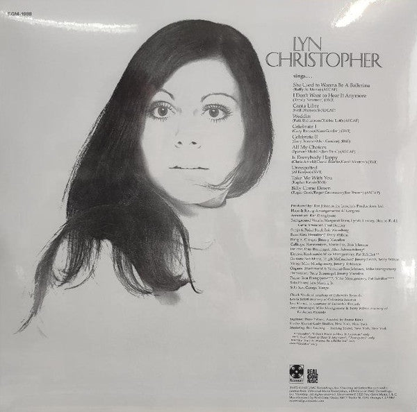 Lyn Christopher : Take Me With You (LP, Album, RE, Blu)