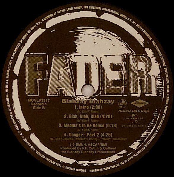 Blahzay Blahzay : Blah Blah Blah (2xLP, Album, RE, 180)