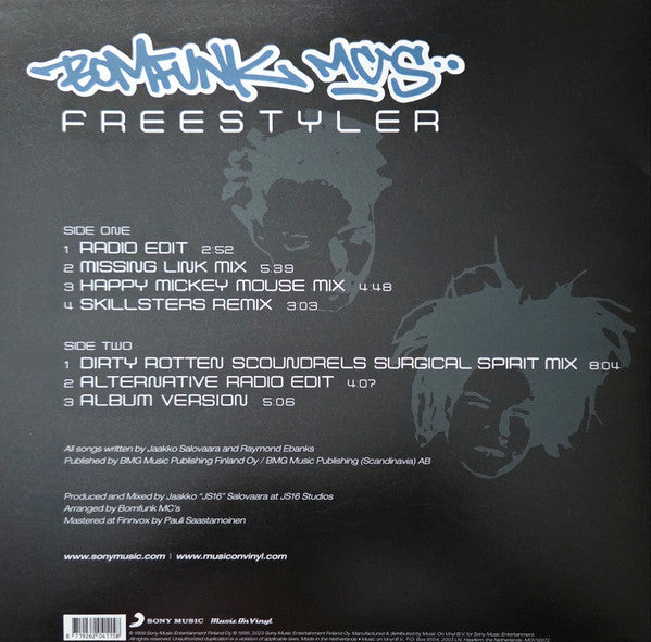 Bomfunk MC's : Freestyler (12", Single, Ltd, Num, Cry)