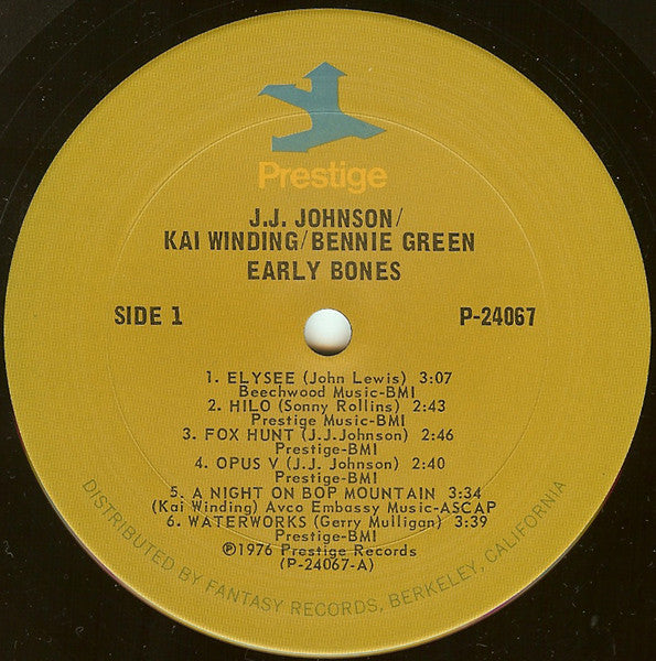 J.J. Johnson - Kai Winding - Bennie Green With Sonny Rollins, John Lewis (2), Gerry Mulligan, Art Blakey : Early Bones (2xLP, Comp)