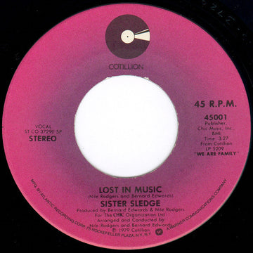 Sister Sledge : Lost In Music (7", Single)