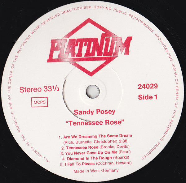 Sandy Posey : Tennessee Rose (LP, Album)