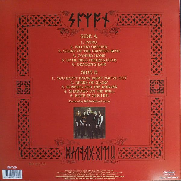 Saxon : Killing Ground (LP, Album, Ltd, Num, RE, RP, Red)