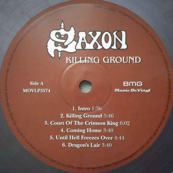 Saxon : Killing Ground (LP, Album, Ltd, Num, RE, RP, Red)