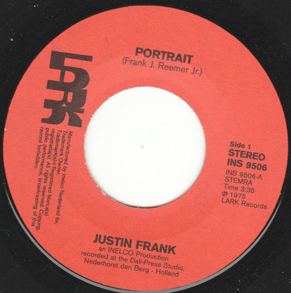 Justin Frank (2) : Portrait (7", Single)