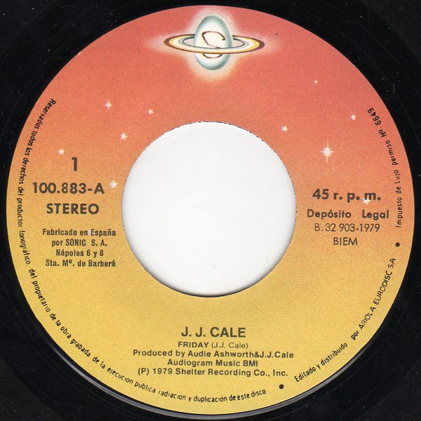 J.J. Cale : Friday (7", Single)