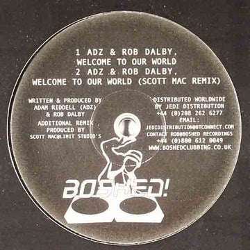 Adz & Rob Dalby : Welcome To Our World (12")