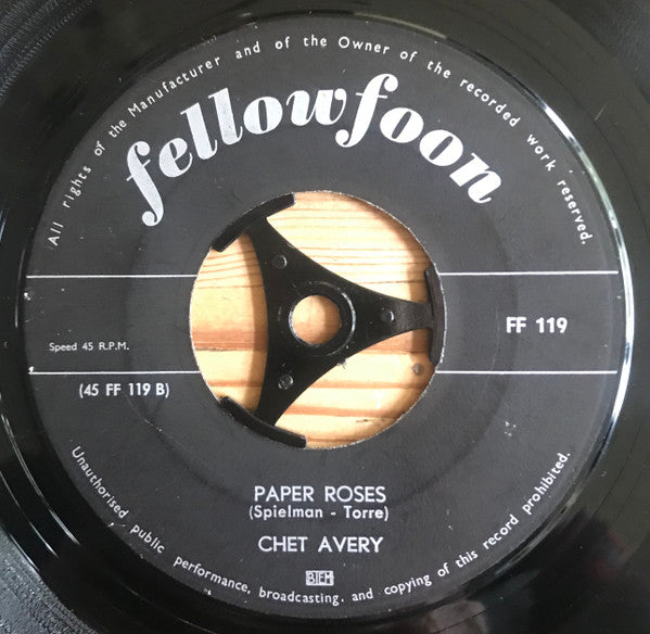 Joan Madison / Chet Avery : Sixteen Reasons / Paper Roses (7", Single)