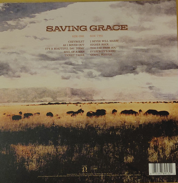 Robert Plant With Suzi Dian : Saving Grace  (LP, Album, Fru)