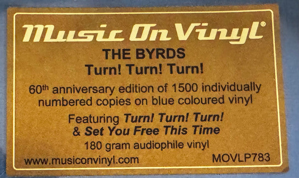 The Byrds : Turn! Turn! Turn! (LP, Album, Ltd, Num, RP, 60t)