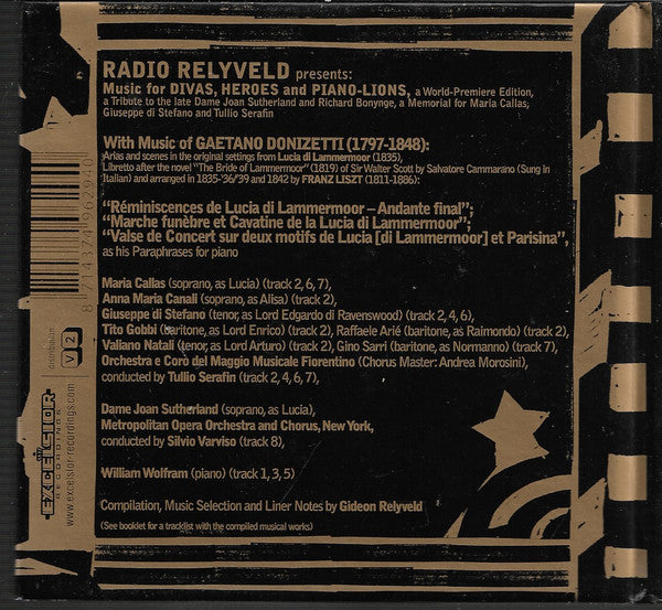 Various : Radio Relyveld Presents Music For Divas, Heroes And Piano-Lions (CD, Comp)