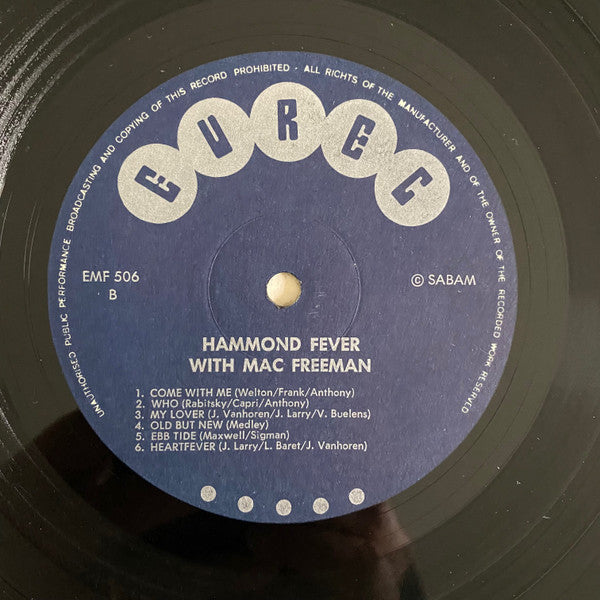 Mac Freeman : Hammond Fever (LP)