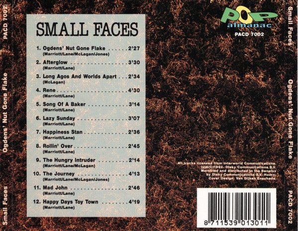 Small Faces : Ogdens' Nut Gone Flake (CD, Album, RE)