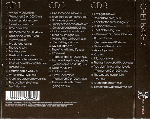 Chet Baker : Best Of 3CD (3xCD, Comp, RM)
