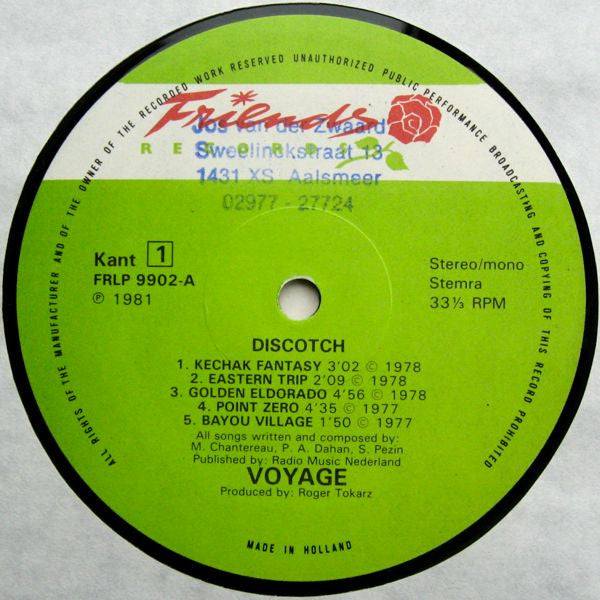 Voyage : Discotch (LP, Comp)