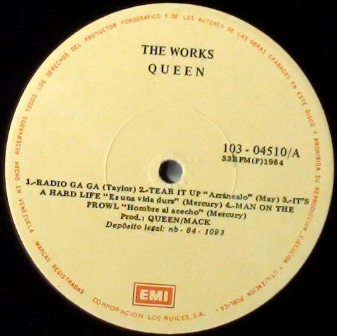 Queen : The Works (LP, Album, Gat)