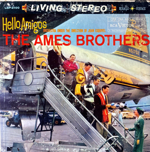 The Ames Brothers : Hello Amigos (LP, Album)