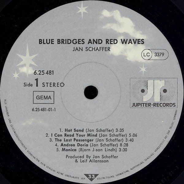Janne Schaffer : Blue Bridges And Red Waves (LP)