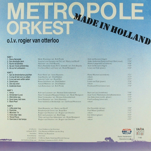 Metropole Orchestra o.l.v. Rogier van Otterloo : Made In Holland (2xLP, Album)