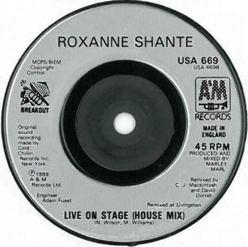 Roxanne Shanté : Live On Stage (7", Single)