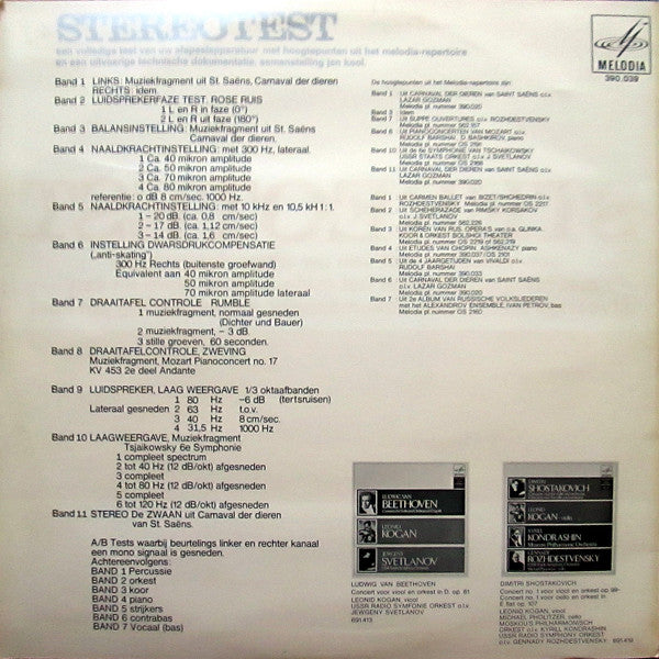 No Artist : Stereotest (LP, Mono)