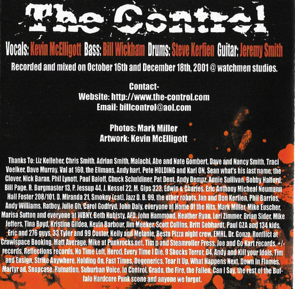 The Control : The Forgotten E.P. (CD, EP)