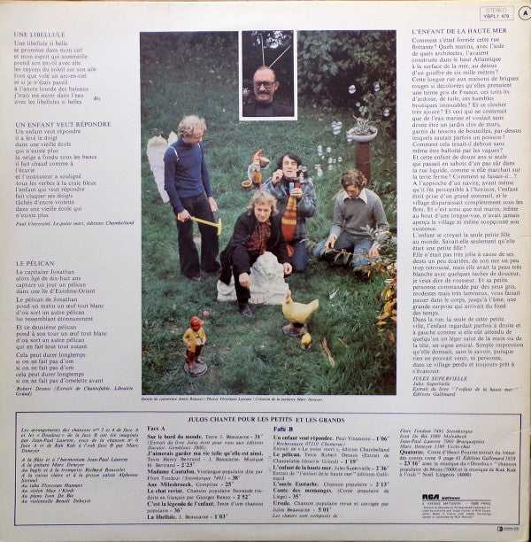 Julos Beaucarne : Julos Chante Pour Les Petits Et Les Grands (LP, Album, Gat)