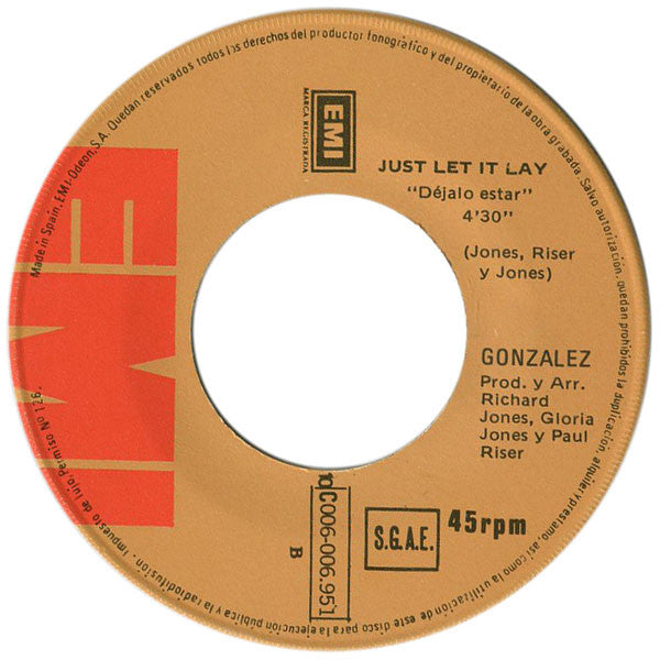 Gonzalez : Aún No He Parado De Bailar (7", Single)