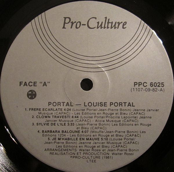 Louise Portal : Portal (LP, Album)