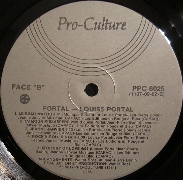 Louise Portal : Portal (LP, Album)
