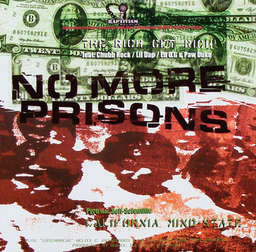 Various : No More Prisons (The Rich Get Rich / California Mindstate) (12")