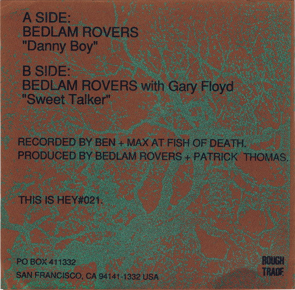 Bedlam Rovers : Danny Boy (7", Single)