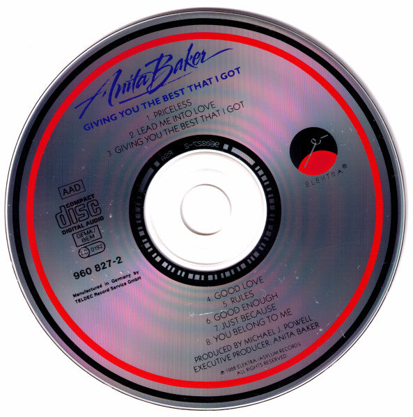 Anita Baker : Giving You The Best That I Got (CD, Album)