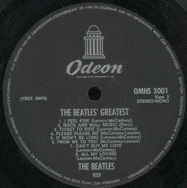 The Beatles : Beatles' Greatest (LP, Comp)