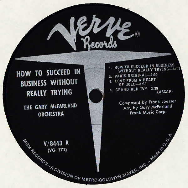 The Gary McFarland Orchestra : The Jazz Version Of "How To Succeed In Business Without Really Trying" (LP, Album, Mono)