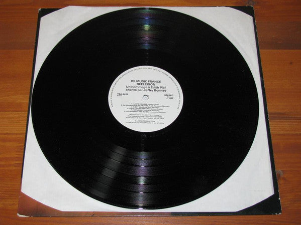 Jeffry Bonnet : Réflexion - Un Hommage à Edith Piaf Chanté Par Jeffry Bonnet (LP, Album)