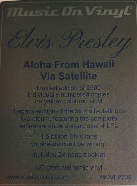 Elvis Presley : Aloha From Hawaii Via Satellite (4xLP, Album, Ltd, Num, RE, 180)
