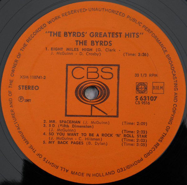 The Byrds : The Byrds' Greatest Hits (LP, Comp)