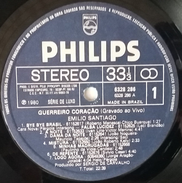 Emilio Santiago : Guerreiro Coração (LP, Album)