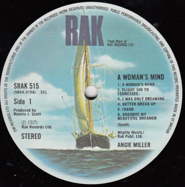 Angie Miller : A Woman's Mind (LP, Album)