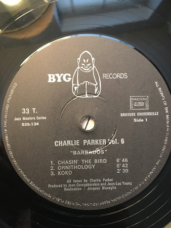 Charlie Parker : The Complete Charlie Parker Vol. 6 "Barbados" (LP, Comp)